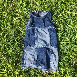 Denim Patched Dress